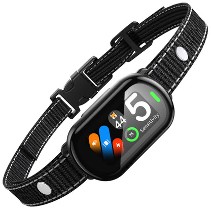ZELLAR Smart Anti-Bark Collar: Beep, Vibration, 5 Modes, Adjustable Sensitivity, IP67 Waterproof for All Dogs