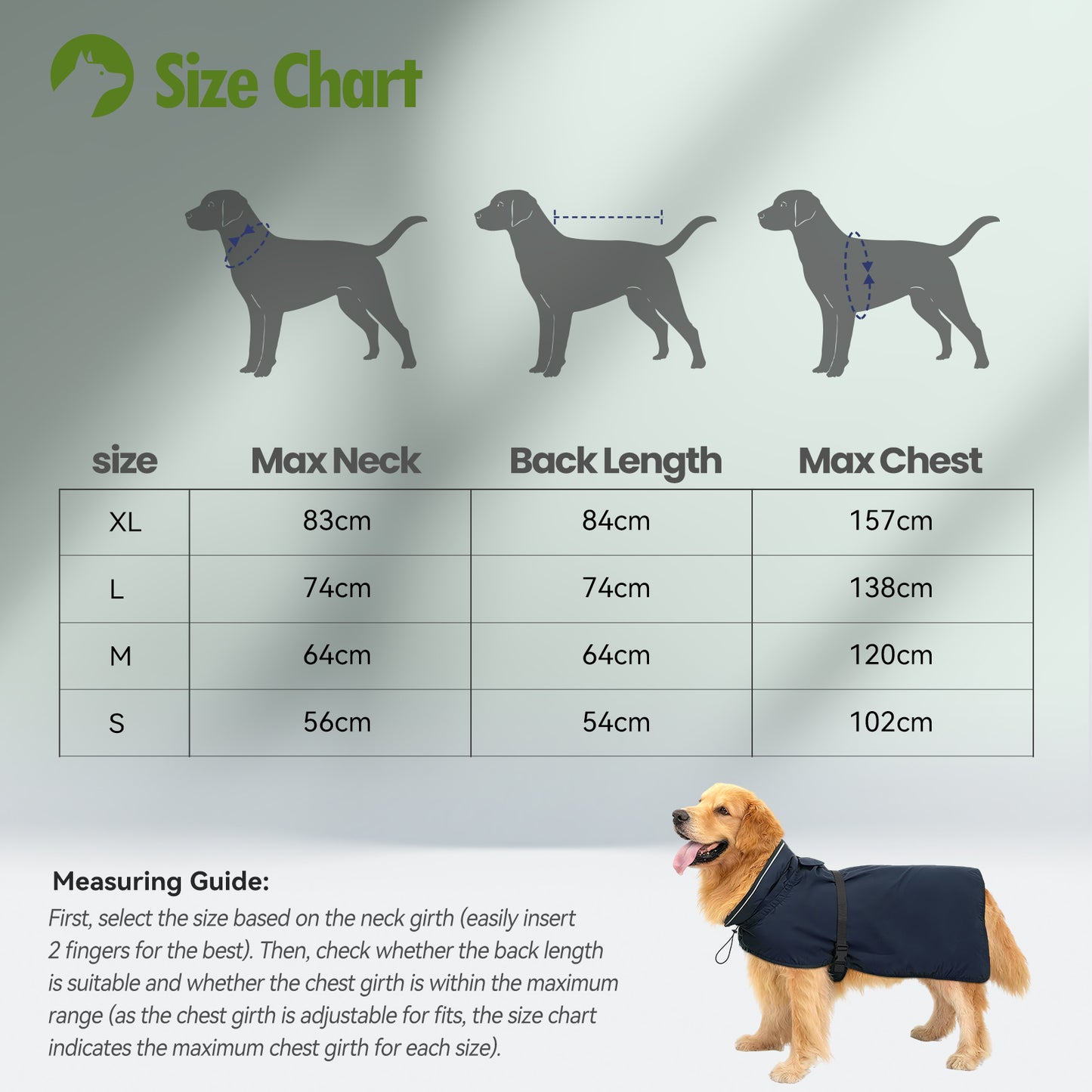 Zellar Dog Raincoat with Hood, Collar Hole, 100% Waterproof Ultra-Light Breathable Rainwear Rain Jacket with Safe Reflective Strips for Medium to Large Dog, Blue, 4XL